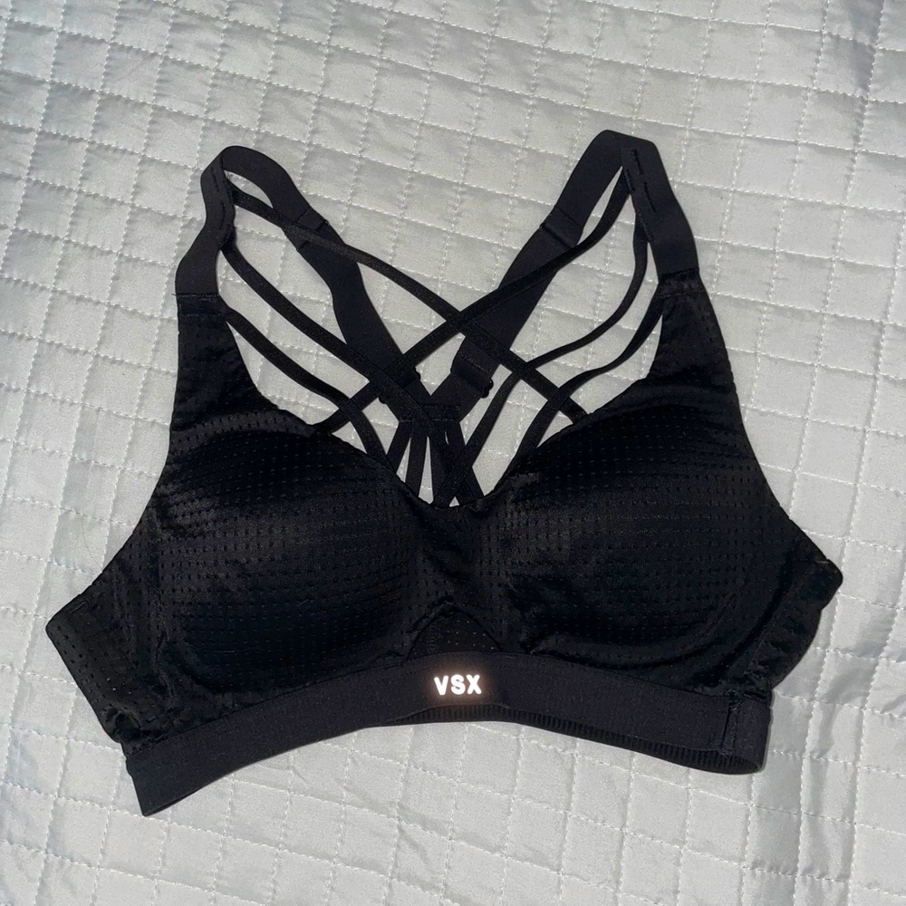 Crossed sports bra